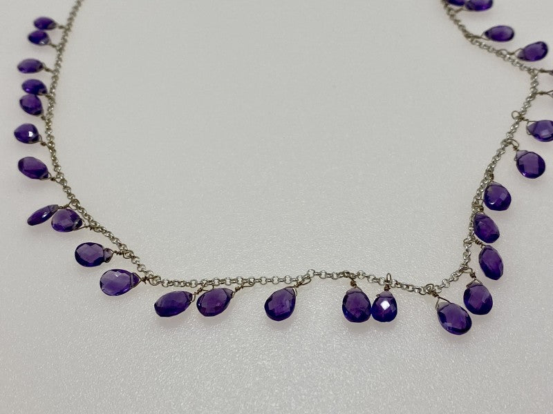 925 Sterling Silver Jewelry Glass Necklace