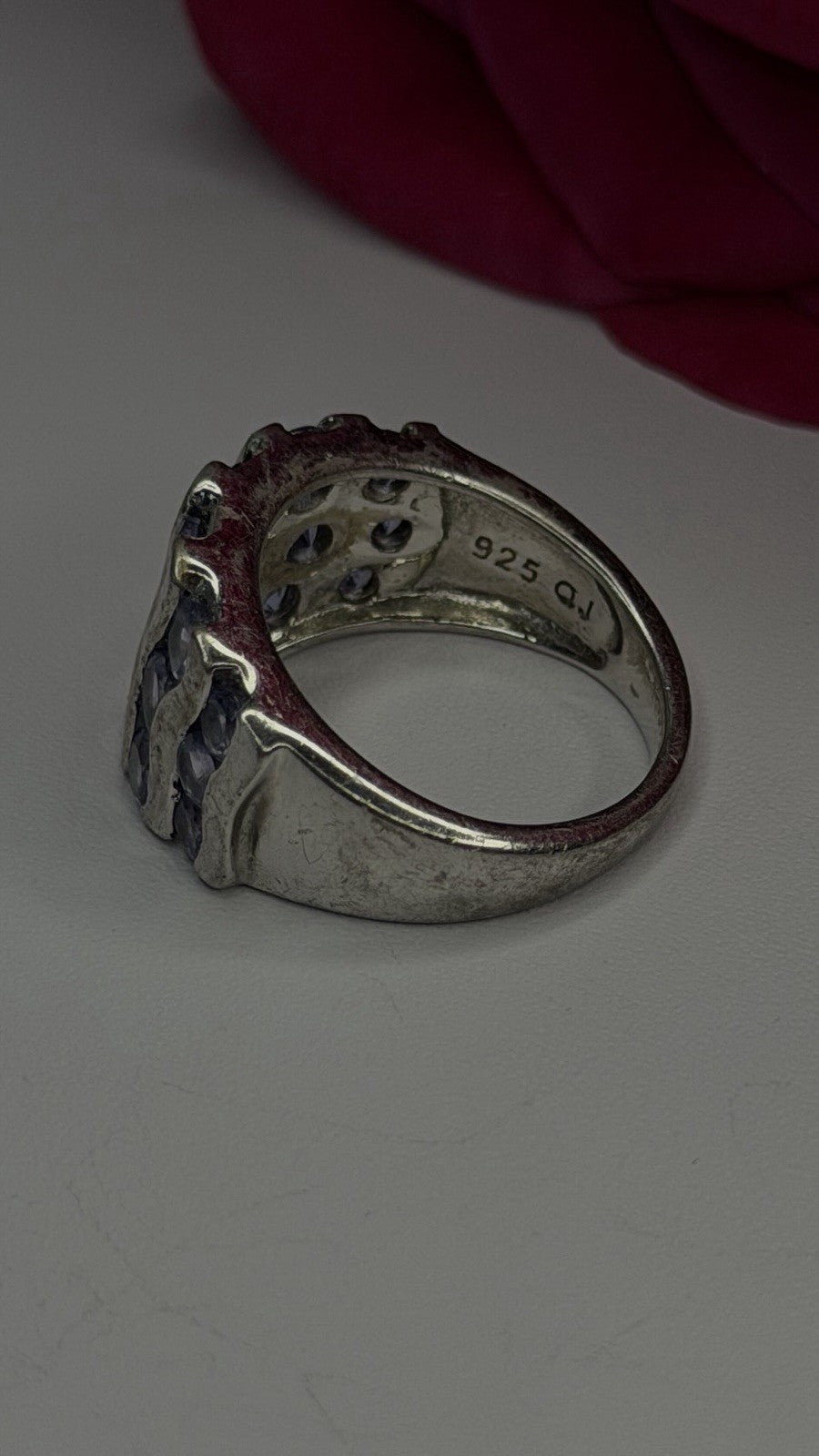 925 Sterling Silver Lavender Tanzanite Ring Size 6