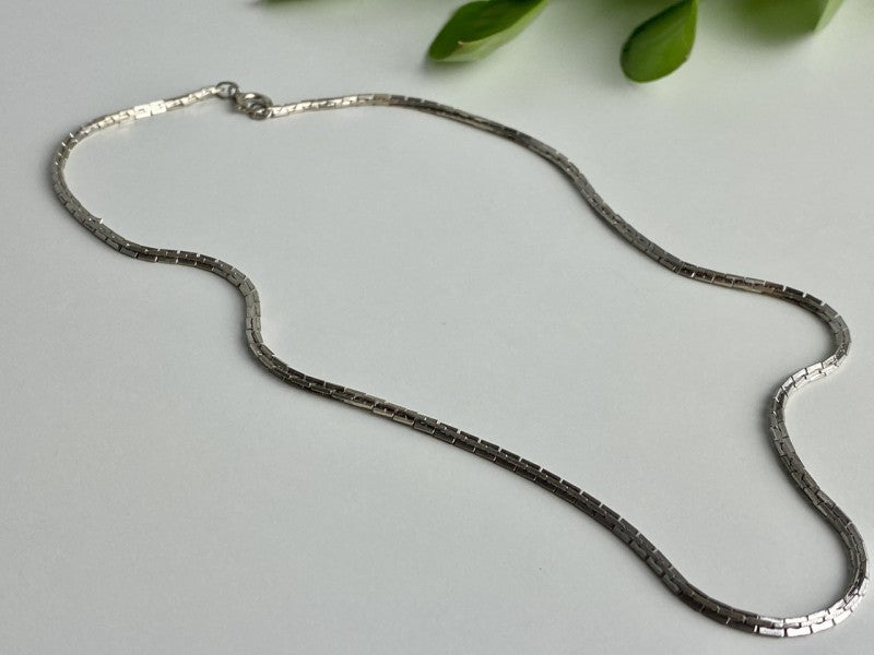 925 Sterling Silver Chain Necklace 16.5 in