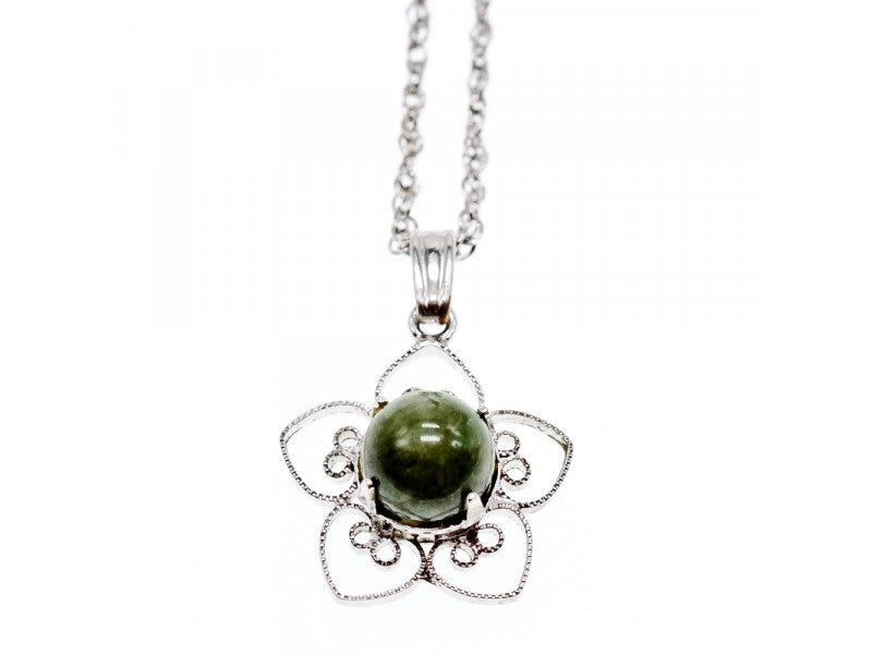 925 Sterling Silver Agate Chain With Pendant