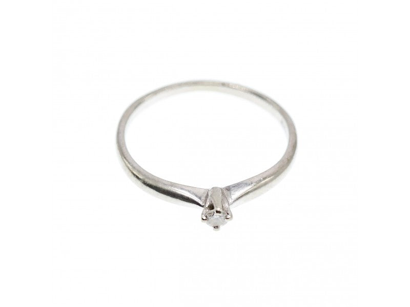 10K White Gold Diamond Ring Size 5.5