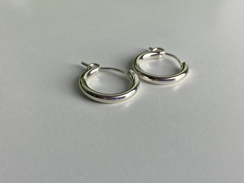 925 Sterling Silver Hoops Earrings