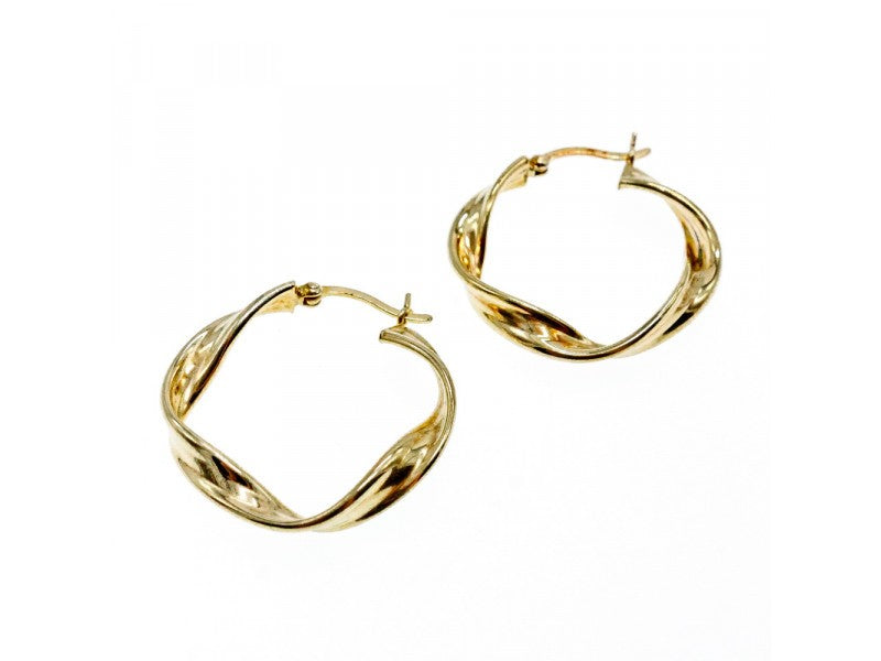 925 Sterling Silver Gold Plated Classic Earring
