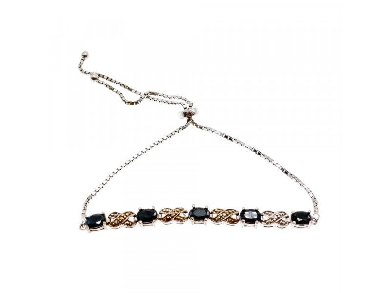 925 Sterling Silver Spinel Bracelet