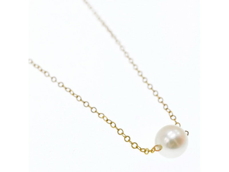 Children'S 14K Yellow Gold Pearl Chain With Pendant