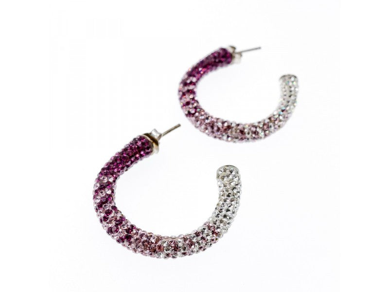 925 Sterling Silver Multicolor CZ Stud Earrings