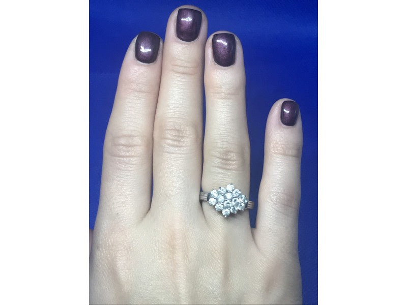 925 Sterling Silver CZ Ring Size 6.5