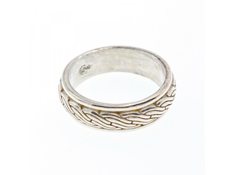 Men'S 925 Sterling Silver Band Ring Size 12.5