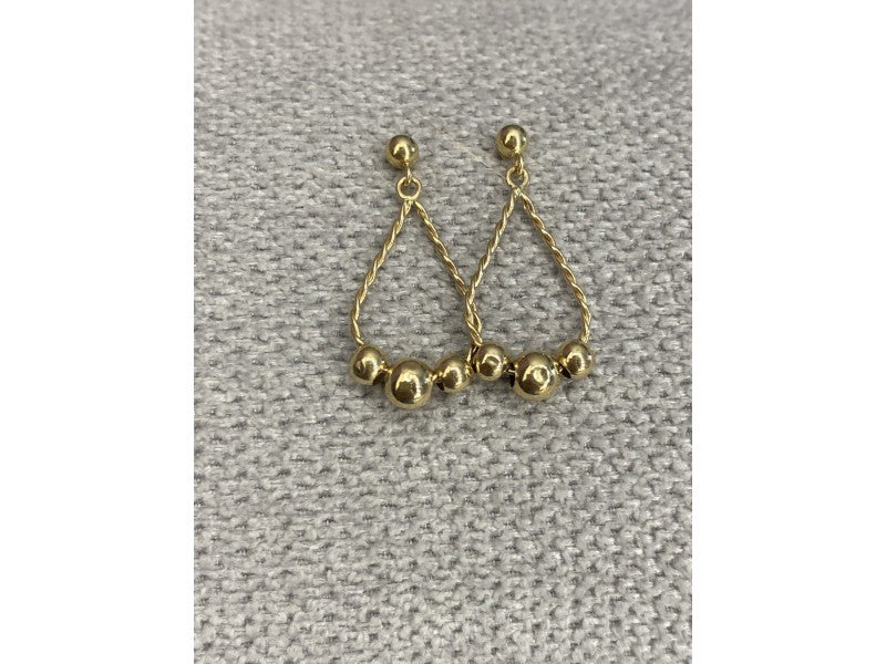 14K Yellow Gold "Perfection" Earrings