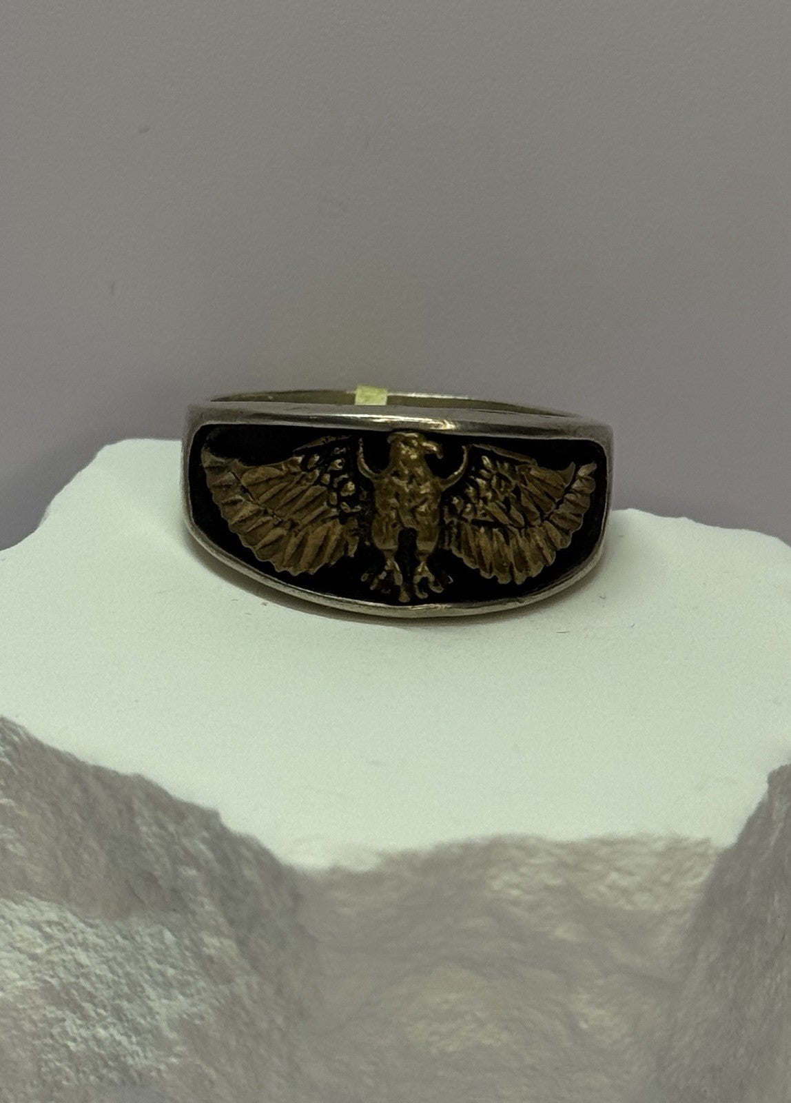 Vintage Otto 925 Sterling Silver Eagle Ring Size 12.5