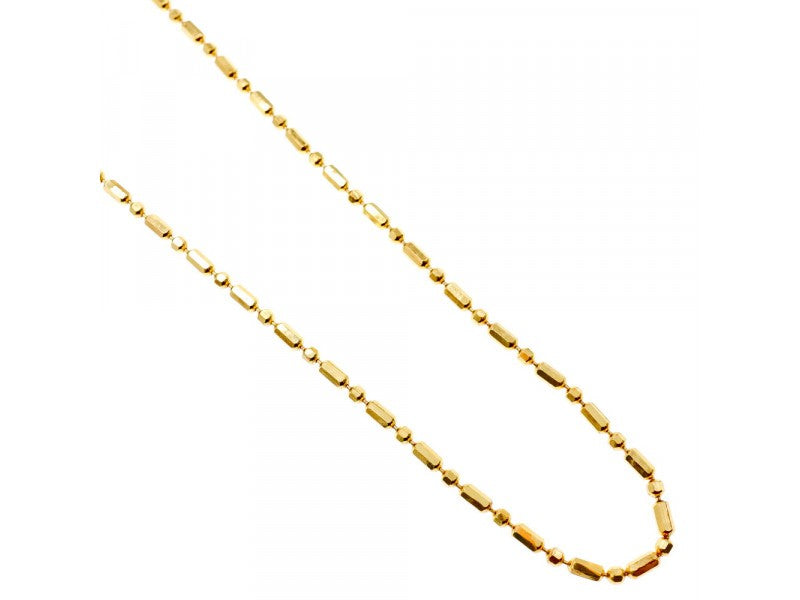 925 Sterling Silver Gold Plated Necklace Italy 39.4 in
