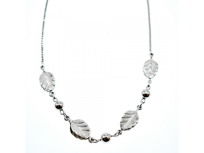 925 Sterling Silver "Autumn Leaves" Necklace