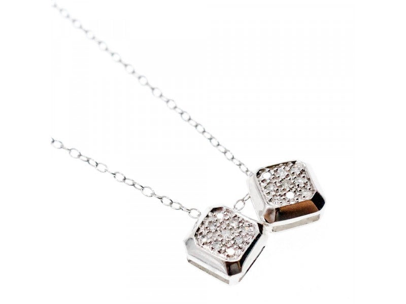 925 Sterling Silver CZ Necklace Pendant