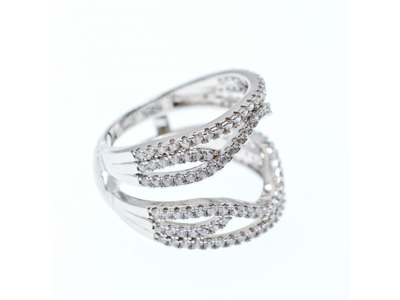 925 Sterling Silver CZ Ring Size 6.5