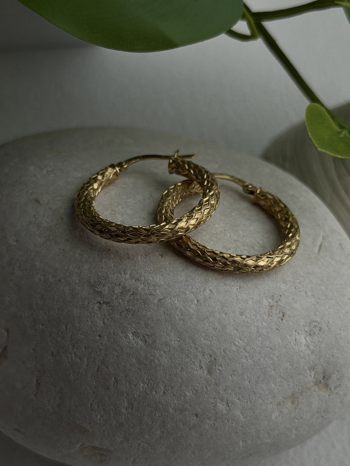 Made in Italy 10K Yellow Gold Hoop Earrings