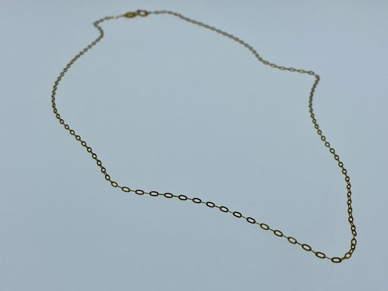 925 Sterling Silver Gold Plated Chain Italy 18.1 In