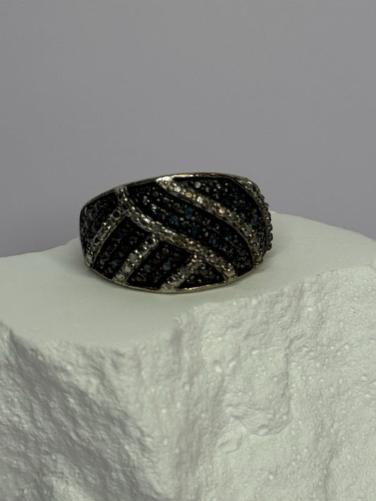 925 Sterling Silver Spinel Ring Size 6