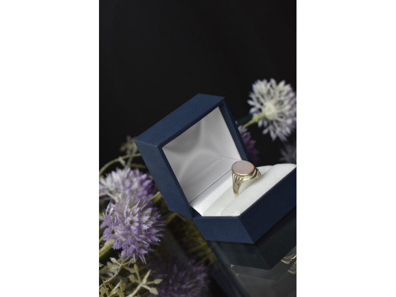 925 Sterling Silver Mother Of Pearl Ring Size 6.5