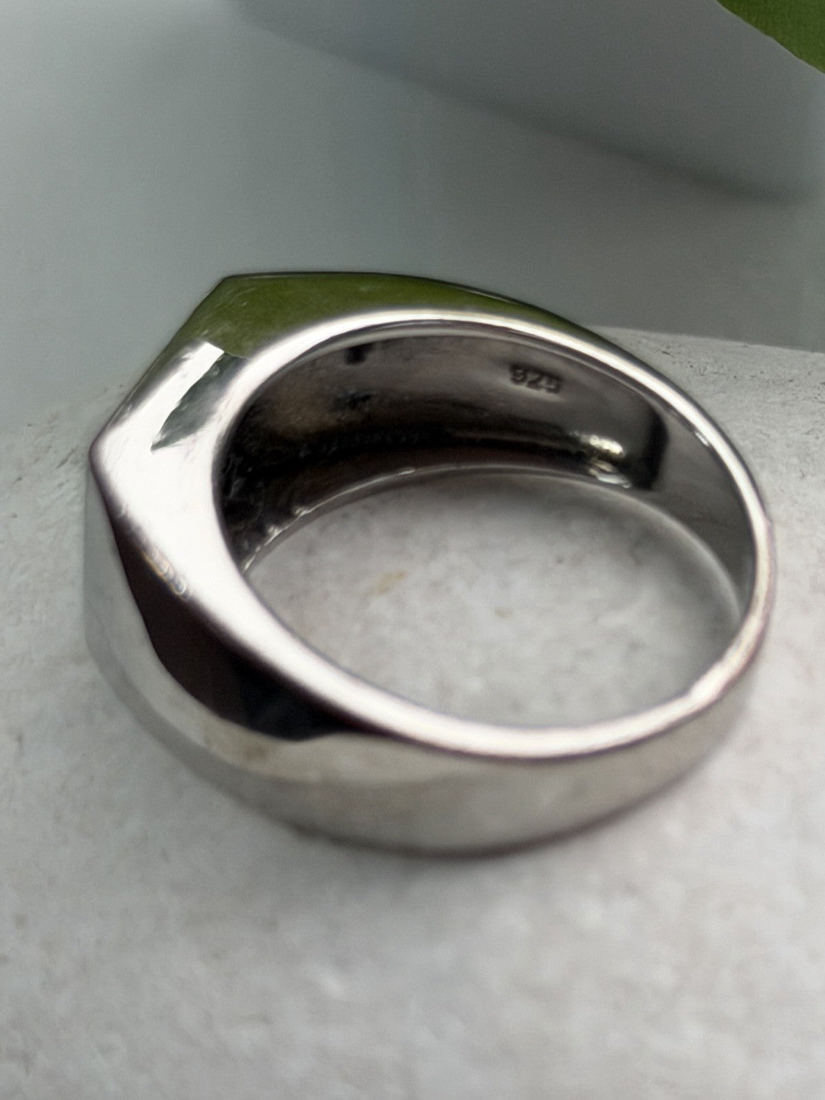 Men's 925 Sterling Silver White & Black Diamonds 0.17 ctw Ring Size 10
