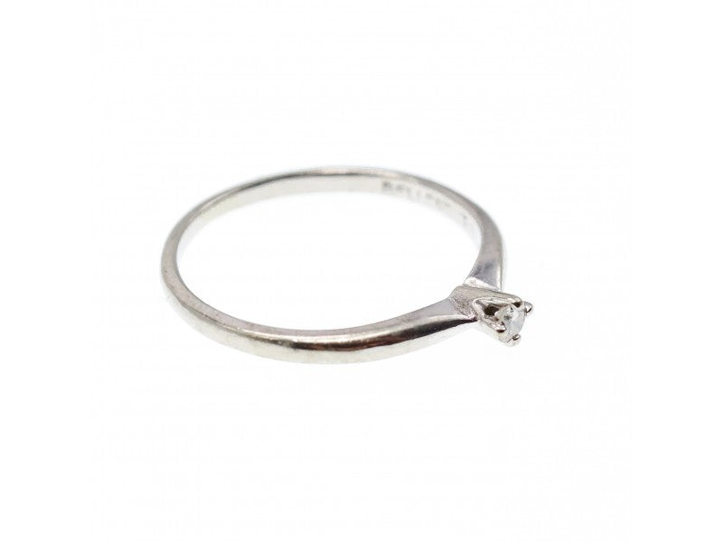 10K White Gold Diamond Ring Size 5.5