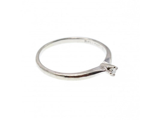 10K White Gold Diamond Ring Size 5.5