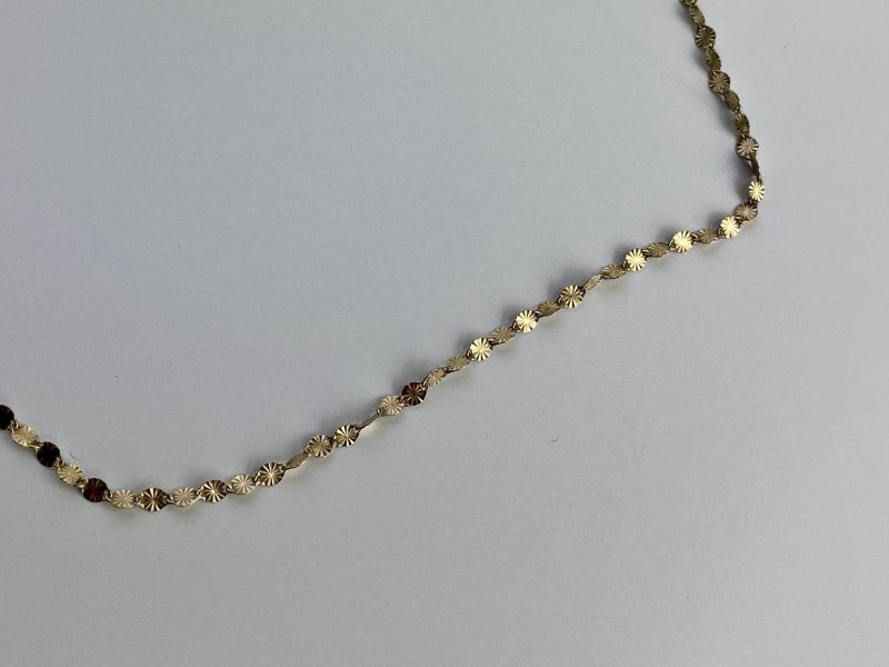 925 Sterling Silver Gold Plated Necklace Italy
