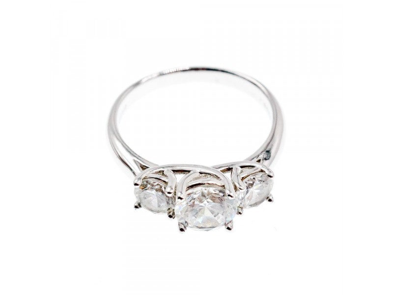 925 Sterling Silver CZ Ring Size 10.5