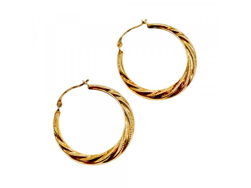 925 Sterling Silver Gold Plated (14K) Earrings
