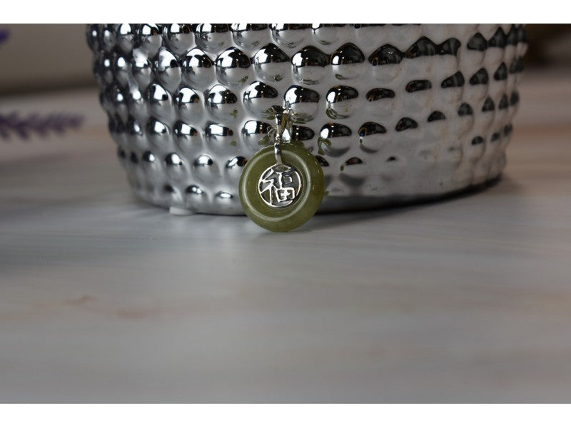 925 Sterling Silver Jadeite Pendant