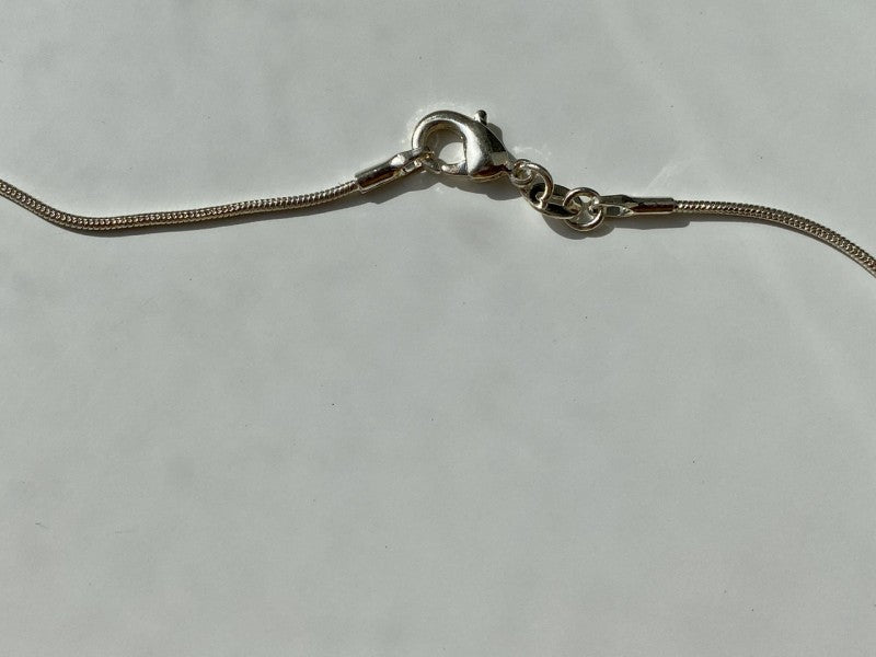Vintage 925 Sterling Silver Haliotis Chain with Pendant