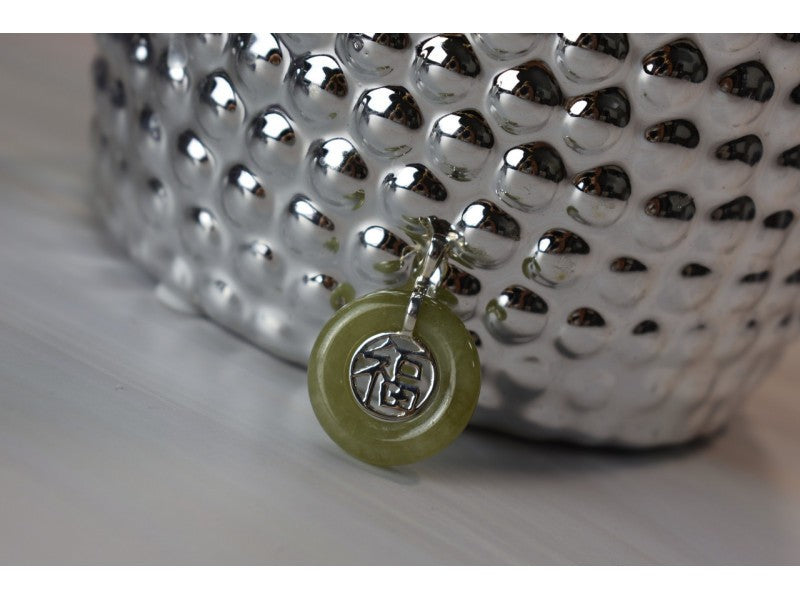 925 Sterling Silver Jadeite Pendant