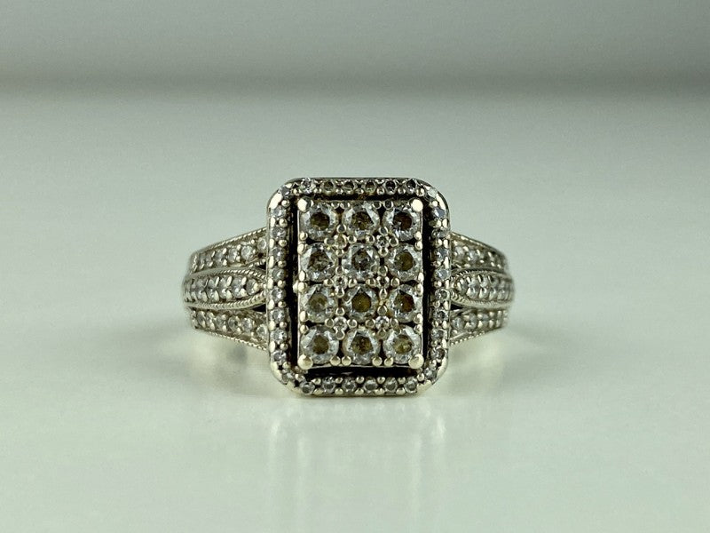 925 Sterling Silver CZ Ring Size 7
