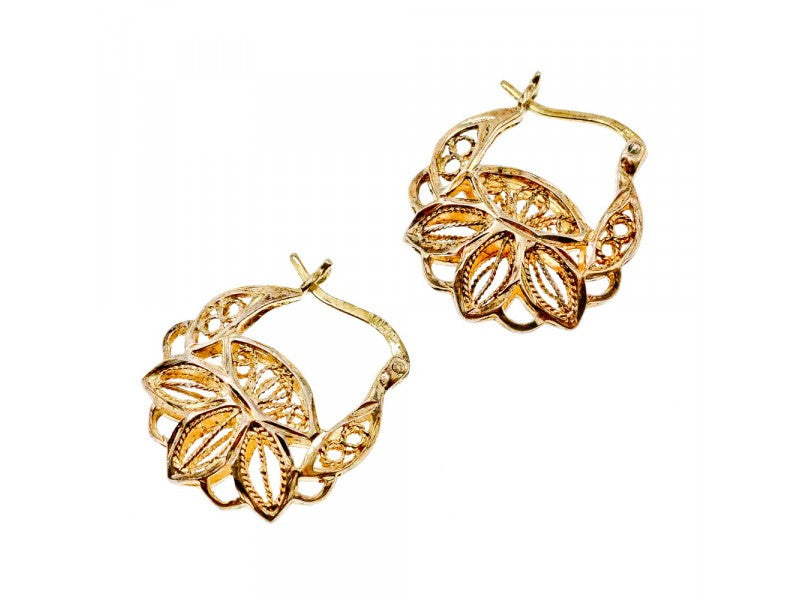 925 Sterling Silver Gold Plated Earrings