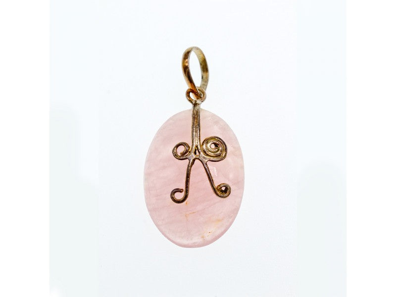 925 Sterling Silver Morganite Pendant