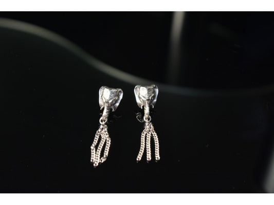 925 Sterling Silver "Elephant" Earrings Italy