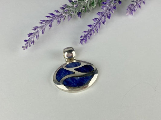 925 Sterling Silver Sodalite Pendant