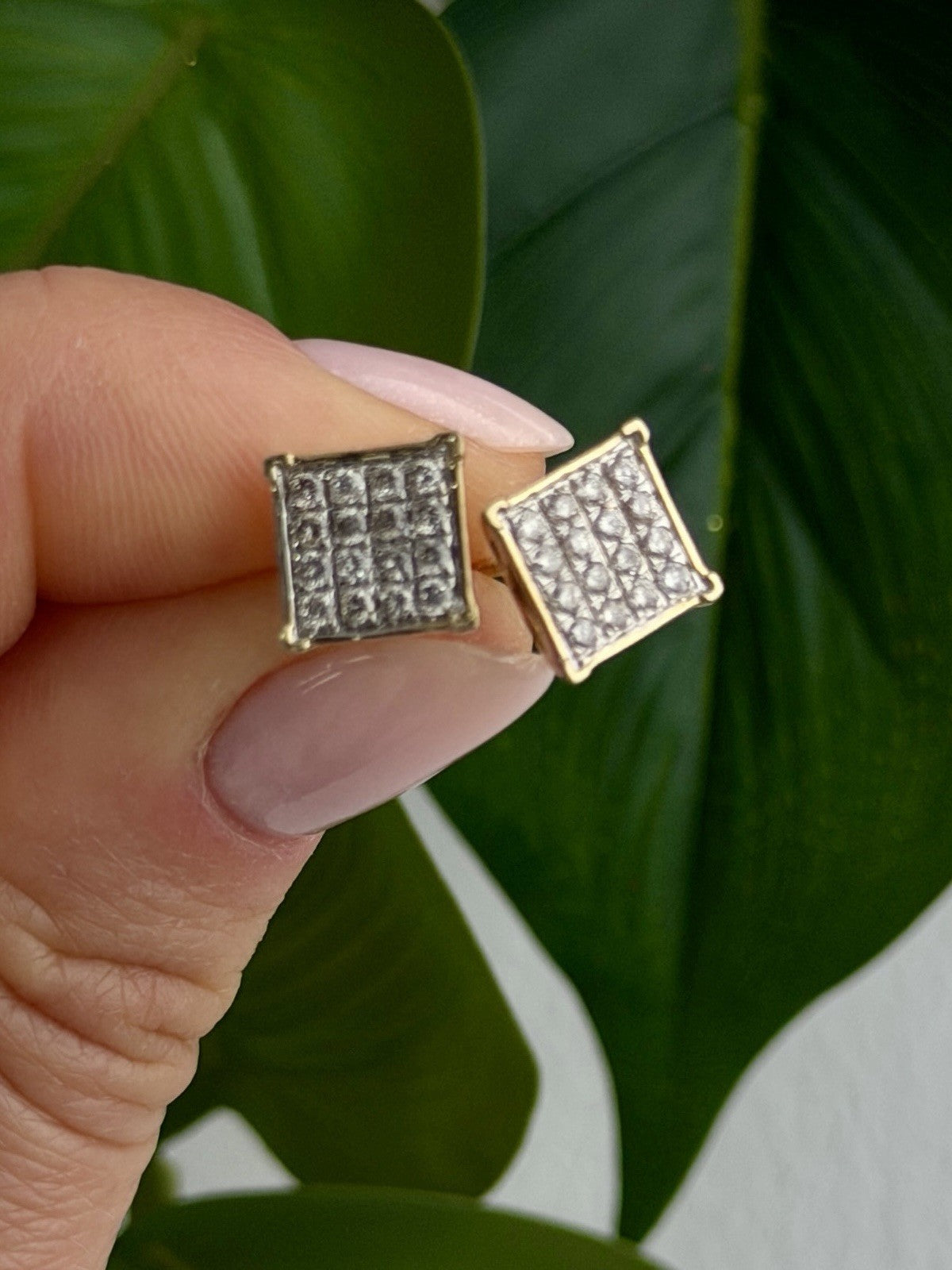 10K Yellow Gold 0.50 ctw Diamonds Stud Earrings