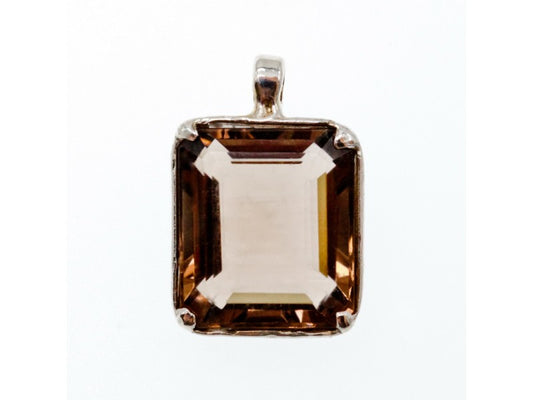 925 Sterling Silver Brown Tourmaline Pendant