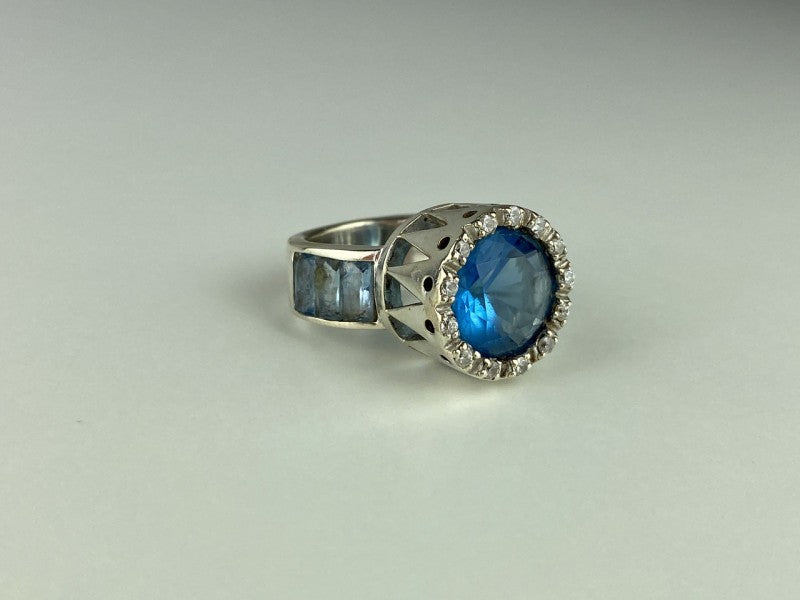 925 Sterling Silver CZ Ring Size 6.5