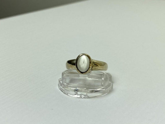 Vintage 925 Sterling Silver Moonstone Ring Size 11.25