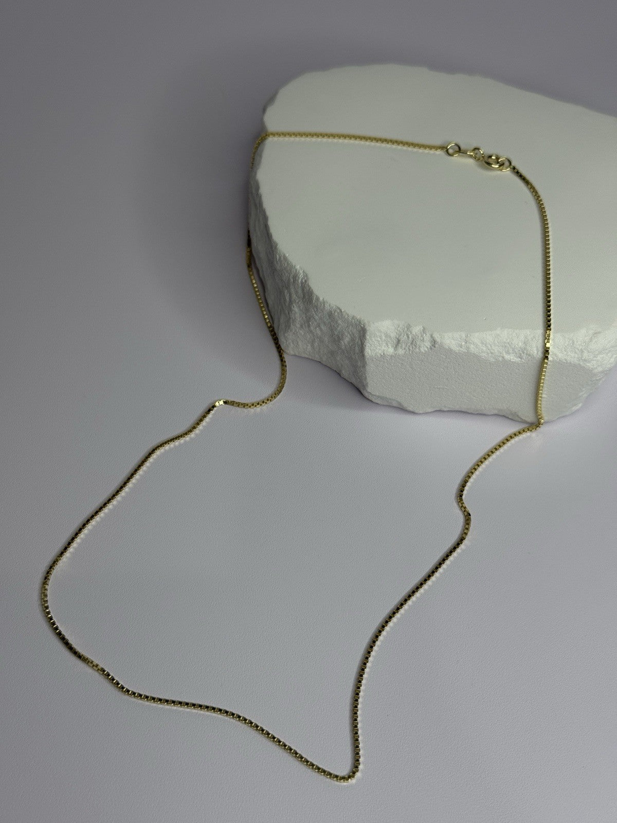 925 Sterling Silver Gold Plated Chain Length 18 Inch