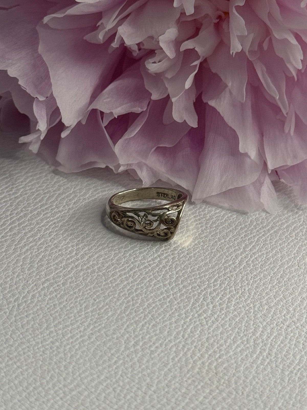Vintage 925 Sterling Silver Ring Size 5