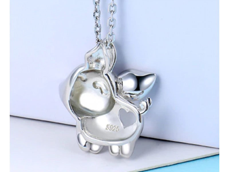 925 Sterling Silver "Pig" Chain With Pendant