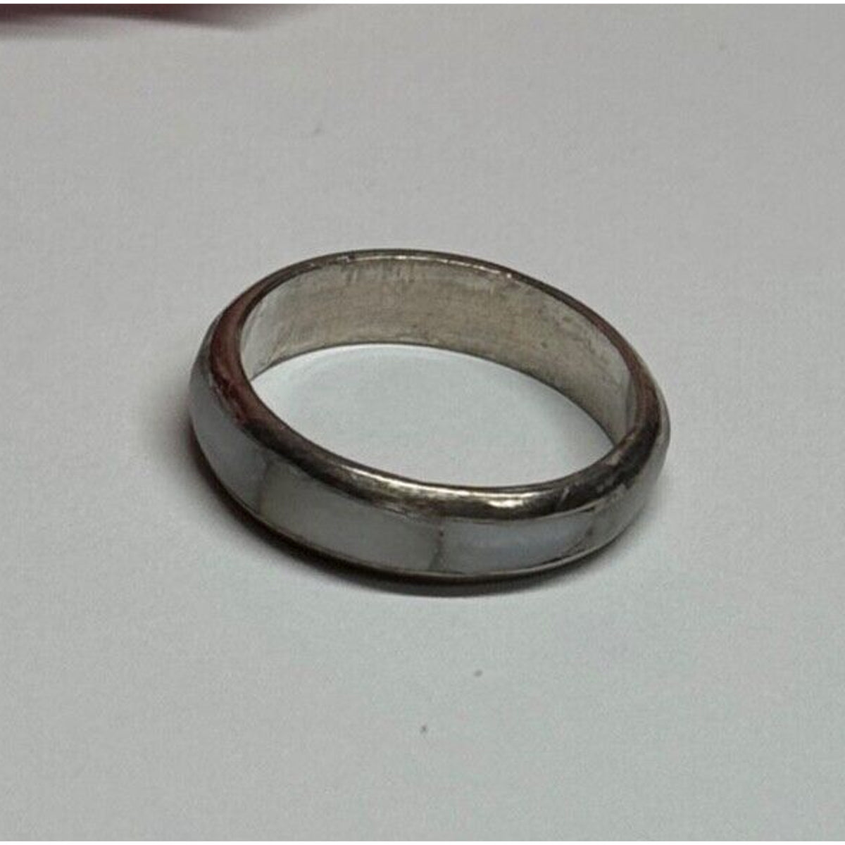925 Sterling Silver Abalone Ring Size 5.5