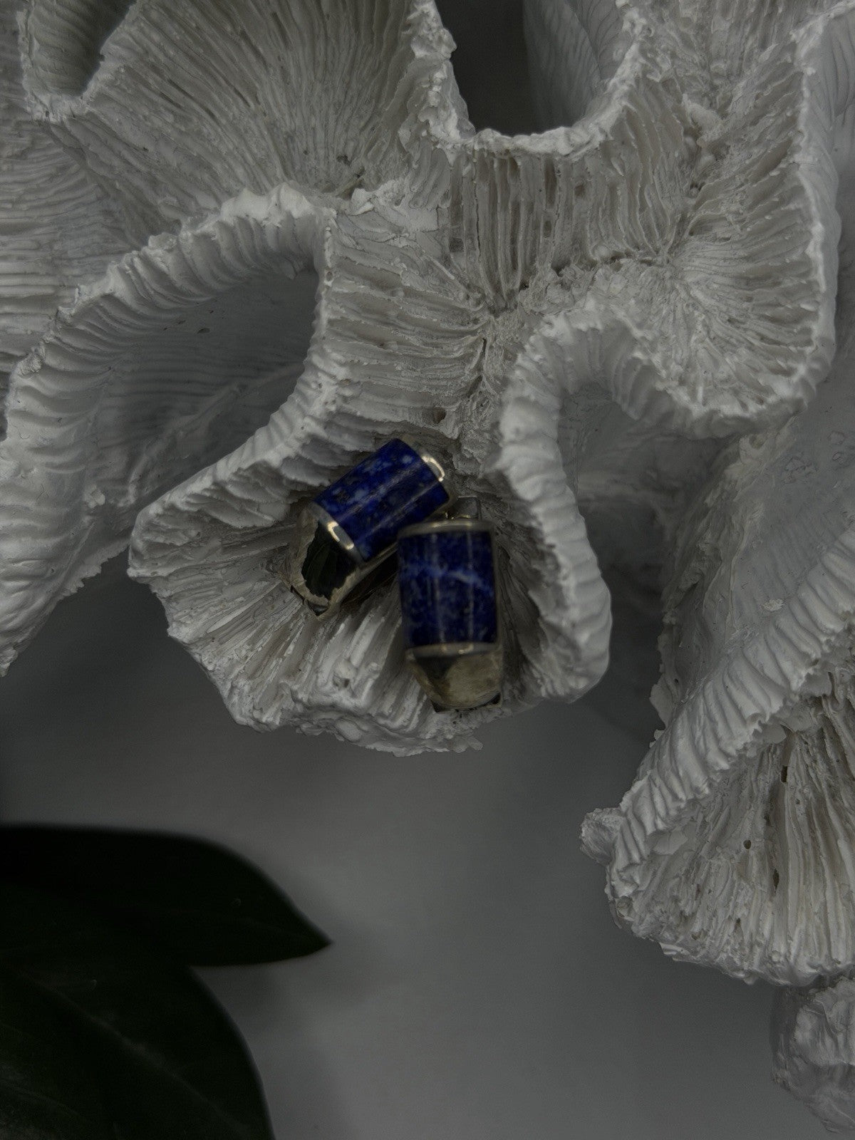 Vintage 925 Sterling Silver Sodalite Earrings