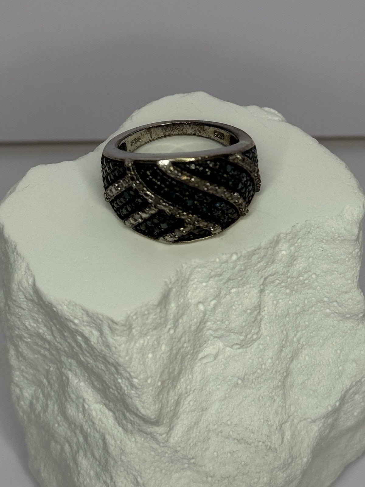 925 Sterling Silver Spinel Ring Size 6