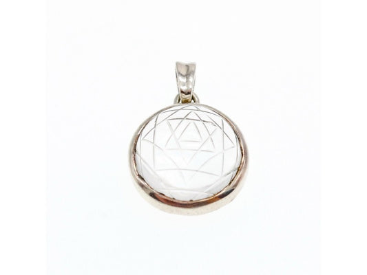 925 Sterling Silver Achroite ( White Tourmaline) Pendant