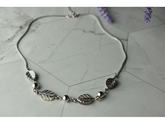 925 Sterling Silver "Autumn Leaves" Necklace