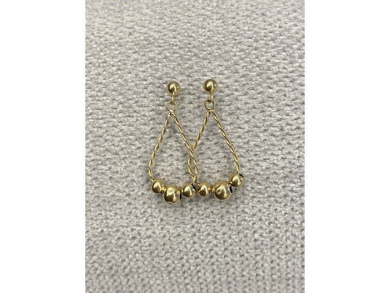 14K Yellow Gold "Perfection" Earrings