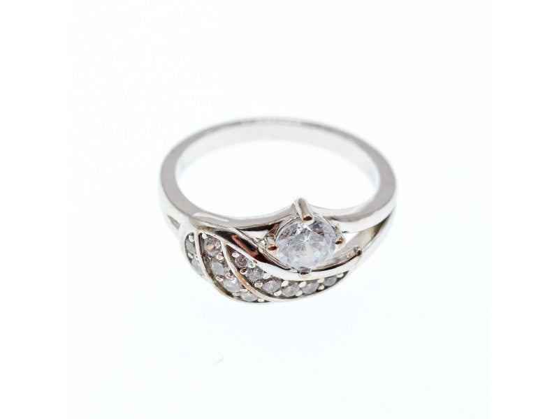 925 Sterling Silver CZ Ring Size 6.5